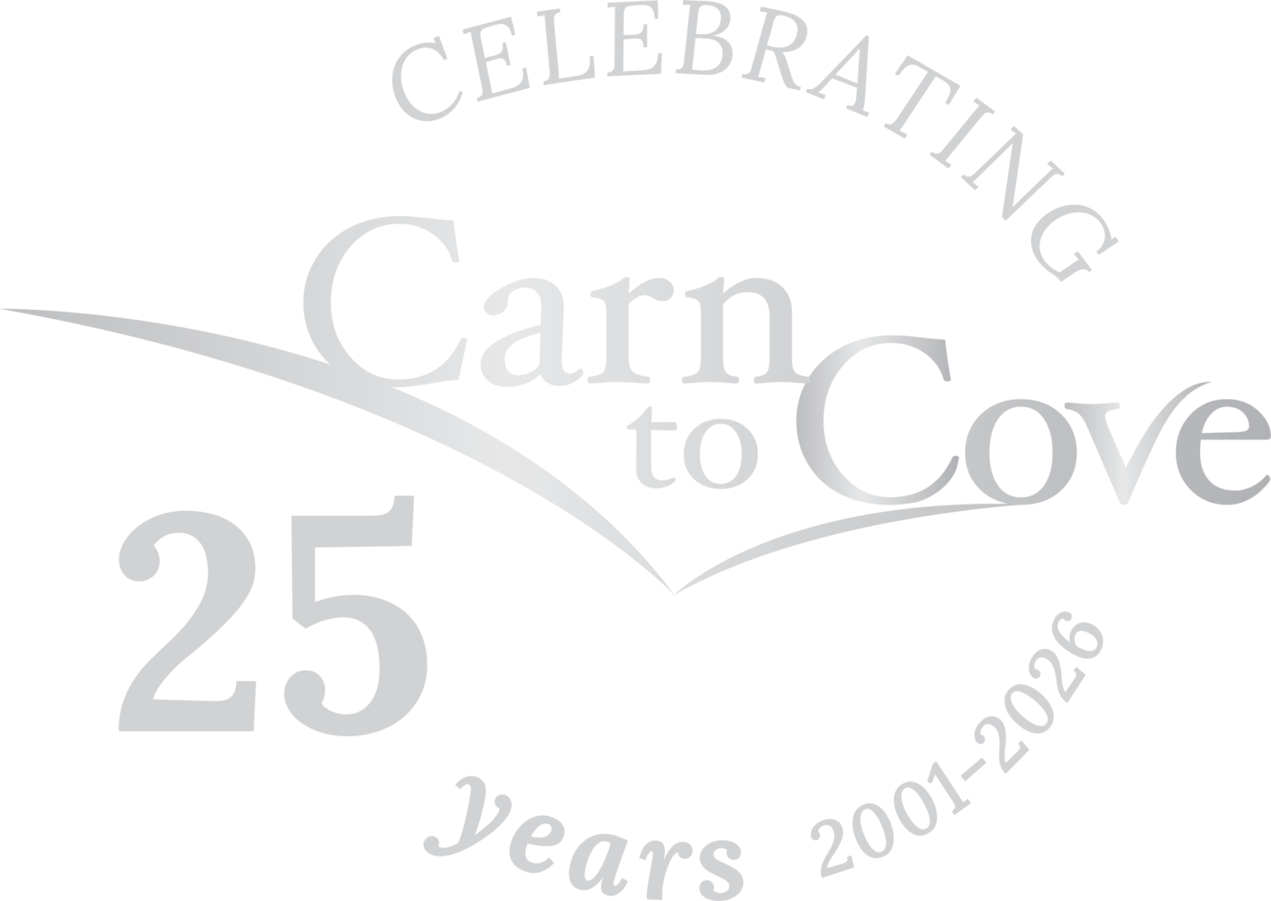 25 Years Logo-C2C-Carn to Cove-Silver